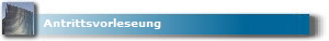 Antrittsvorleseung
